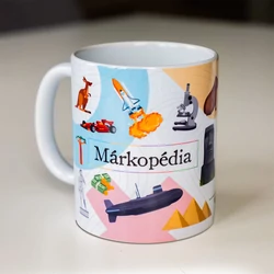 Kép 1/4 - Márkopédia bögre (RAJZFIGURÁK)